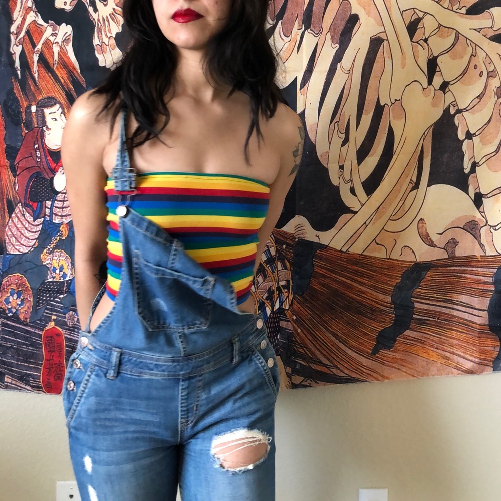 Comfortable Denim Overalls Forever 21